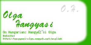 olga hangyasi business card